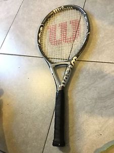 Wilson N6 Hybrid Mid Plus Tennis Racquet Racket 4 3/8 Grip Good Condition
