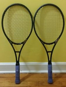 Prince Tour Graphite Oversize 107 4 3/8 grip Tennis Racquet, 2 racquets