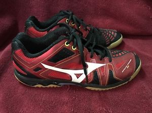 MIZUNO Badminton shoes WAVE FANG RV Red black Sz 9