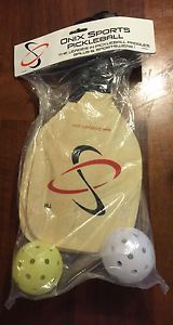 Onix Sports Pickleball Starter Set  of 2 Wooden Paddles & 2 Balls