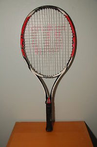 Wilson K Factor Karophite Black Six One 26 Junior 4" L0 Grip Tennis Racquet