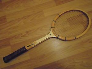 Spalding Pancho Gonzales Autograph Wood Tennis Racquet. 4 1/2. VG.
