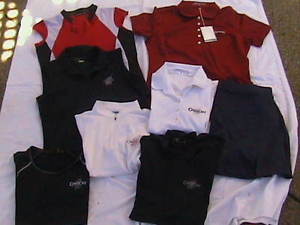 Ladies NIKE PRO Tennis Shirts sz Smal, Blue Skort Shorts New