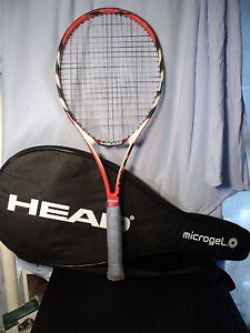 Head Microgel Radical Pro 100 head 16x19 4 3/8 grip Tennis Racquet w/ Case