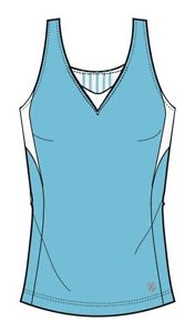 K-swiss performance Top 66 tank bachelor button/white