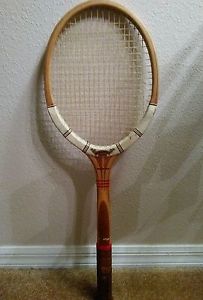 Vintage Dunlop Maxply Fort medium Wooden Tennis Racket England 5 inch grip