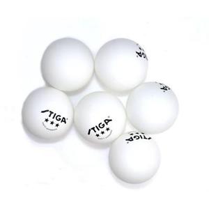 Stiga T1432 3 Star White Table Tennis Ball 6 Pack