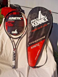 Pro Kennex Kinetic ProTi 20g Reach Tennis Racket 4 1/2 & Original Padded Cover