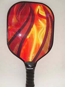 GENTLY USED PICKLEBALL PADDLE NEON FLAME W400  PICKLE BALL LIGHT THIN