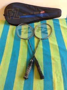 Lot 2 FZ FORZA Badminton Racket Racquets Legend Super Control w/ Bag Flex Stiff
