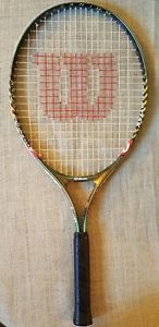 WILSON RAK ATTAK 25" Titanium Tennis Racket, "Higher Power", 7" handle