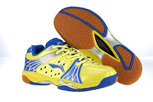 Li-Ning AYZH043-4 Titan Plus Badminton Shoes (Yellow/Blue/Silver)