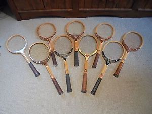 Vintage Tennis Rackets, Antique Wood Tennis Rackets, TAD Rackets, T.A. Davis