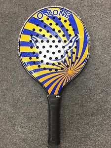 Viking O Zone Orange/Blue 4 1/4 Platform Tennis Paddle (racket padel 385g)