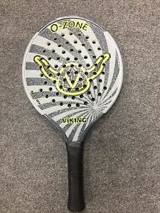 Viking O Zone Grey 4 1/4 Platform Tennis Paddle (racket padel spintex spin tex)