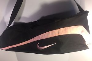 Nike Tennis Racquet Black Bag Pink Swoosh Gym Sports Athletic