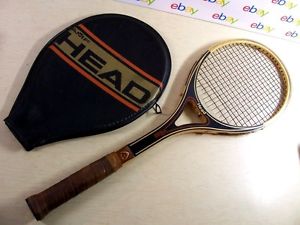 Superb Head Vilas wooden TENNIS RACQUET with cover,hand serial numbered,USA-made