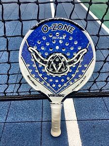 Viking Platform Tennis Paddle Racket O-Zone Ultra (Blue/White)