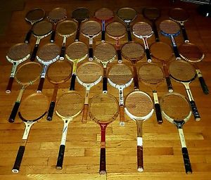 VINTAGE LOT of 31 Vintage Wooden Wood Tennis Racquet Racket *SHIPS FREE*