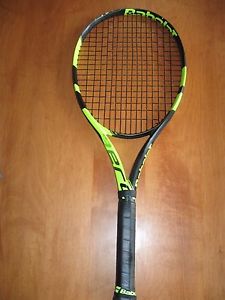 Babolat Pure Aero 2016 4 3/8 STRUNG (Tennis Racket 300g 10.6oz FSI Cortex Drive)
