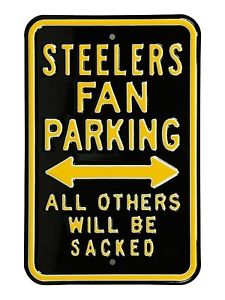 Pittsburgh Steelers Parking Signe Parc Bouclier,NFL Football,45 cm,MUST SEE