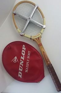 Vintage Dunlop Maxply Fort Wooden Tennis Racquet w X Press Brace Original Cover