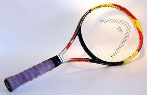 HEAD Tennis Racquet Titanium Technology Oversize Ti Eclipse  4 3/8  Yellow Red