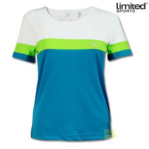 Limited Sports Mujer Camiseta de tenis Top tenis camiseta Vany blanco/azul