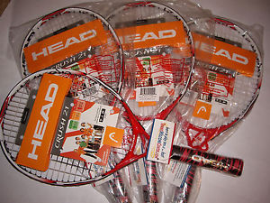 New HEAD Junior 21" Tennis Racquet (4) four racquets as a Package Deal