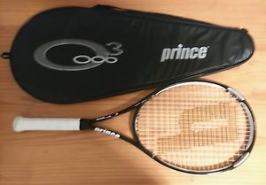 Prince O3 White Oversize Tennis Racquet 100" Head! Case with Strap Grip Size #2