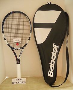Babolat Pure Dr GT Cortex 107 Tennis Racquet 4 3/8- NEW STRINGS/GROMMETS/OV.GRIP