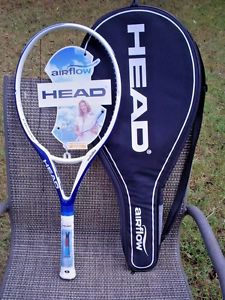 HEAD  AIRFLOW 3 METALLIX TENNIS RACQUET  WITH COVER 4 1/4 WOMEN'S SERIES NOS