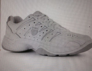 K Swiss Grancourt II Tennis Shoes Womens White/Silver Trainers Sneakers/Size 8.5