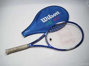 VTG 80s WILSON STAFF 100 ST 95 Tennis Racket Pro Sting Large Matrix Sampras 6.0