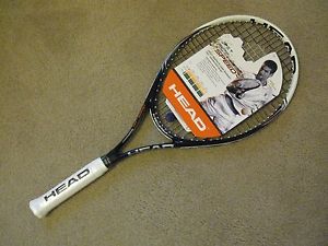 NEW! HEAD "PCT SPEED" GRAPHITE COMP OVERSIZE TENNIS RACKET, STRUNG, 4 3/8" GRIP