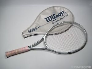 VTG 1980s WILSON CERAMIC COURT 110 OS Tennis Racket Pro 125 Staff Sting Matrix