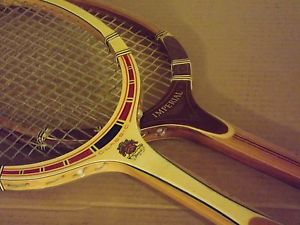 TAD Davis Classic Wood Tennis Racquet + Imperial lot of 2 Very Good Condition