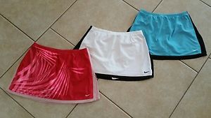 Lot of 3 Women's Nike Dri-Fit Tennis Running Skirt/ Skort/Shorts SZ S