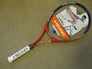NEW! HEAD "TI REWARD" TITANIUM OVERSIZE TENNIS RACKET, STRUNG, 4 3/8" GRIP