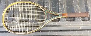 PRINCE WOODIE Tennis Racket, 1980, Strung at 70 lbs, 4 1/4, Wood & Graphite