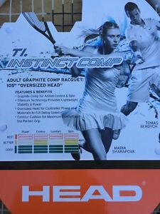 HEAD Ti Instinct Comp Tennis Racquet  4 3/8" Grip  105" Oversized Head 