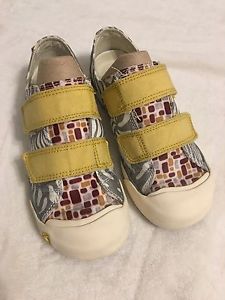 KEEN SULA MIMOSA YELLOW GRAY MULTI VELCRO SHOES WOMENS 6.5
