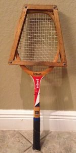 Vintage Wilson Jack Kramer  Tennis Racket with Wooden Press
