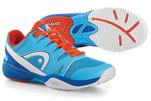 Head Nitro Junior Tennis Shoes Sneakers -Blue/Flame- Reg $80 - Authorized Dealer