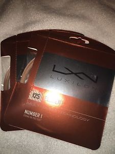 2 sets LUXILON Element 125 tennis string set 16L - Bronze