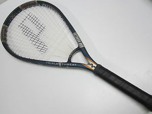 PRINCE TRIPLE THREAT TT RING RACQUET (4 1/2) NEW STRINGS/GRIP!!
