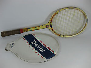 Tad Davis Classic Clasiden Laminated Wood Tennis Racket w/ cover bag