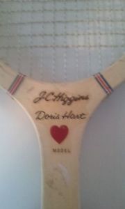 VINTAGE JC HIGGINS DORIS HART TENNIS RACQUET