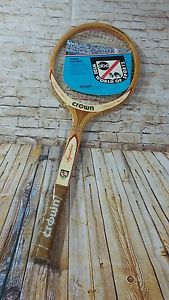 NWT ABC Sports Vtg Tennis Racquet CROWN Signature Leather Grip 4 1/2 M #3922