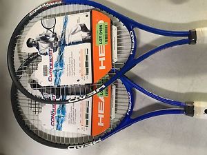 LOT SET 2 Head TI. Conquest Oversized Head Nano Titanium Tenns Racket - NEW